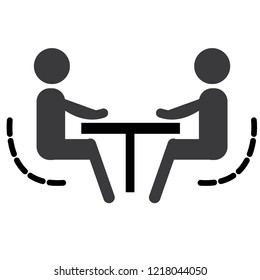 Interviewing, job search. Flat design vector
