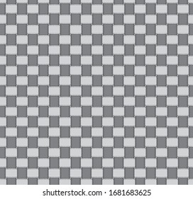 interweaving / threading leather with fake stitching, grayscale vector, seamless pattern