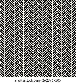 Patrón sin fisuras de trenzas geométricas de Vertical negra entrelazadas sobre fondo beige. Repitiendo el patrón beige.