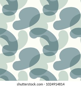 Interwoven color shapes seamless pattern. For print, fashion design, wrapping, wallpaper