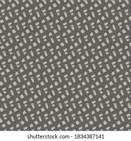 Interwoven crooked irregular stripes. Rough net pattern. Retro textile design.