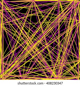 Interwoven lines, net, web technology, vector abstract background 