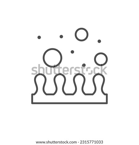 Intestinal absorption line outline icon