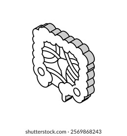 intestinal obstruction disease isometric icon vector. intestinal obstruction disease sign. isolated symbol illustration