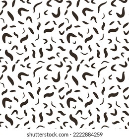 Intestinal Worms Helminths vector concept Seamless Pattern or background