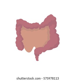 Intestine disease flat icon