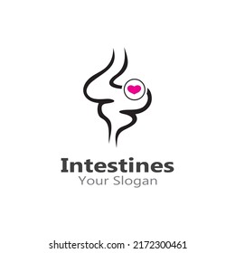 Intestine human Logo Collections digestion Organ medical design