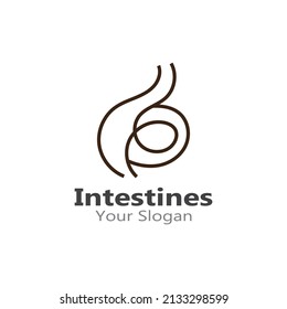 Intestine human Logo Collections Intestine Organ medical design