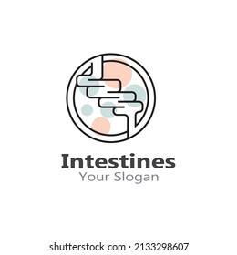 Intestine human Logo Collections Intestine Organ medical design