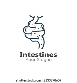 Intestine human Logo Collections Intestine Organ medical design