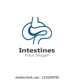 Intestine human Logo Collections Intestine Organ medical design