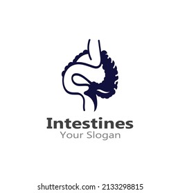 Intestine human Logo Collections Intestine Organ medical design