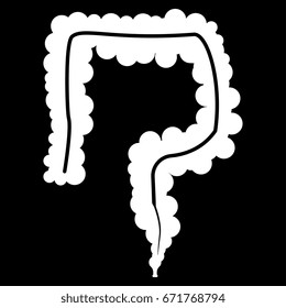 Intestine icon .