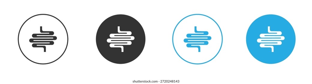 Intestine icon for app and web design. Simple element illustration.