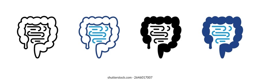 Elemento de icono intestinal para el diseño