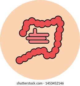 Intestine icon for your project
