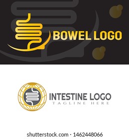 intestine logo collections, human intestine organ symbols. creative vector logo design, bowel logo, healthcare and medical icon, emblem, illustration element