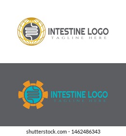 intestine logo collections, human intestine organ symbols. creative vector logo design, bowel logo, healthcare and medical icon, emblem, illustration element