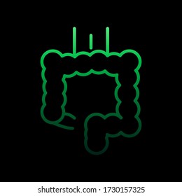 Intestine, organ nolan icon. Simple thin line, outline vector of Human organ icons for ui and ux, website or mobile application