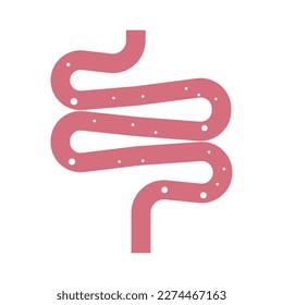 intestine simple icon vector illustration symbol design