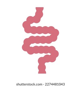 intestine simple icon vector illustration symbol design