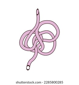 intestine simple icon vector illustration symbol design