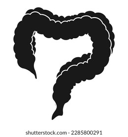 intestine simple icon vector illustration symbol design