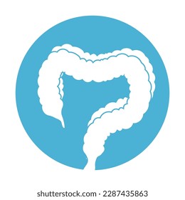 intestine simple icon vector illustration symbol design