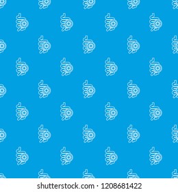 Intestine virus pattern vector seamless blue repeat for any use