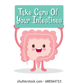 Intestines Human Internal Organ Cartoon Character, Physiology, Structure, Medical Profession, Morphology, Healthy