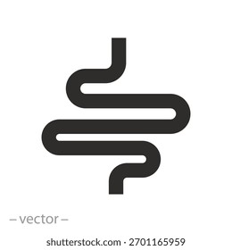 Intestines icon line web image vector