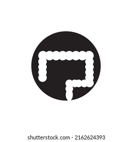 Intestines icon logo free vector design