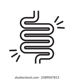Intestines icon. for mobile concept and web design. vector illustration