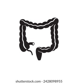 intestinos icono símbolo símbolo vector