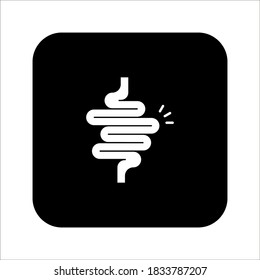 Symbol für die Hoden, Symbol auf weißem Hintergrund