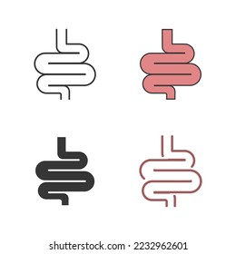 intestines icon vector human organ digestive system