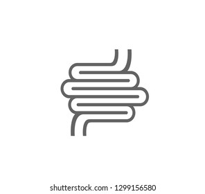 Intestines icon. Vector simple intestines design. 