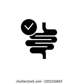 Intestines line icon. Simple element illustration. Intestines concept outline symbol design.