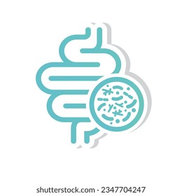 Intestinos con un signo de buena flora bacteriana.