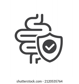 Intestines that are in healthy norms. Prevention of care of the stomach.