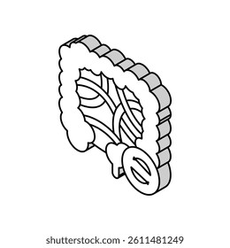 intestines transplant isometric icon vector. intestines transplant sign. isolated symbol illustration