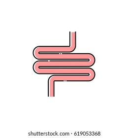 Intestines vector icon