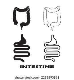 intestines vector illustration symbol design