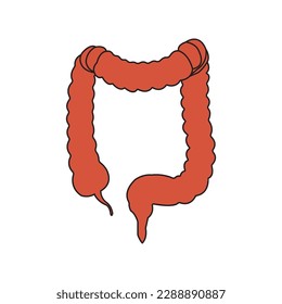 intestines vector illustration symbol design