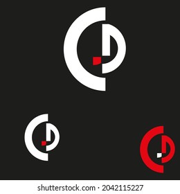 intial C D letter logo templet design