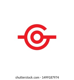 Intial cg vector logo. C g letter vector logo