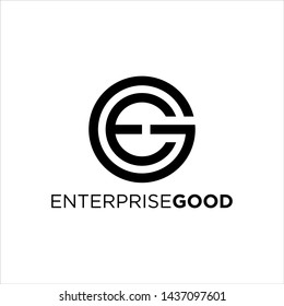 intial EG for enterpreise good logo design