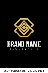  diseño inicial del logotipo del vector de diamantes g