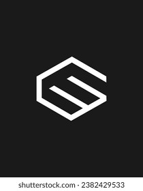 diseño del logotipo del vector inicial de G W
