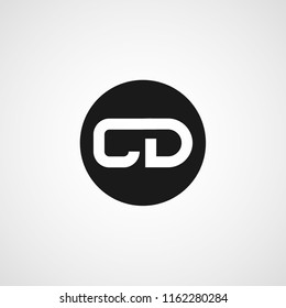 Intial Letter CD Logo Template Design